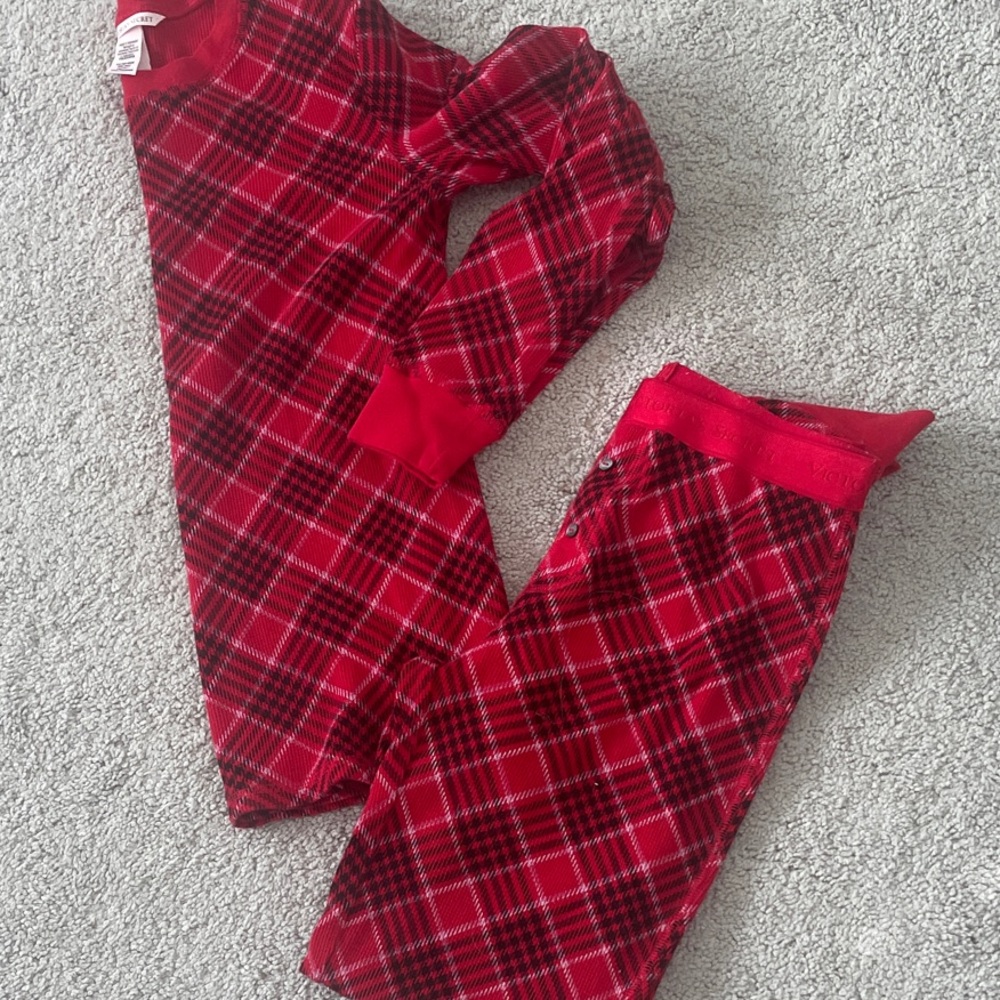 Victoria Secret Red Plaid Pajama Set